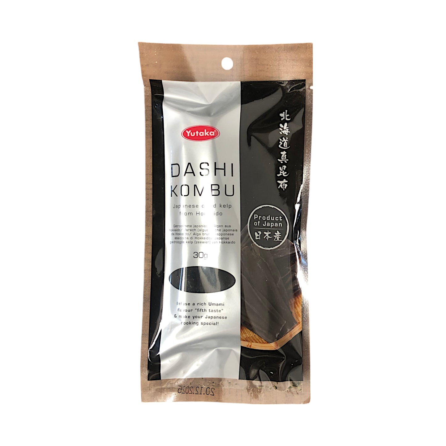 YUTAKA Dahi Kombu Japanese Dried Kelp Hokkaido -30 gr. pack