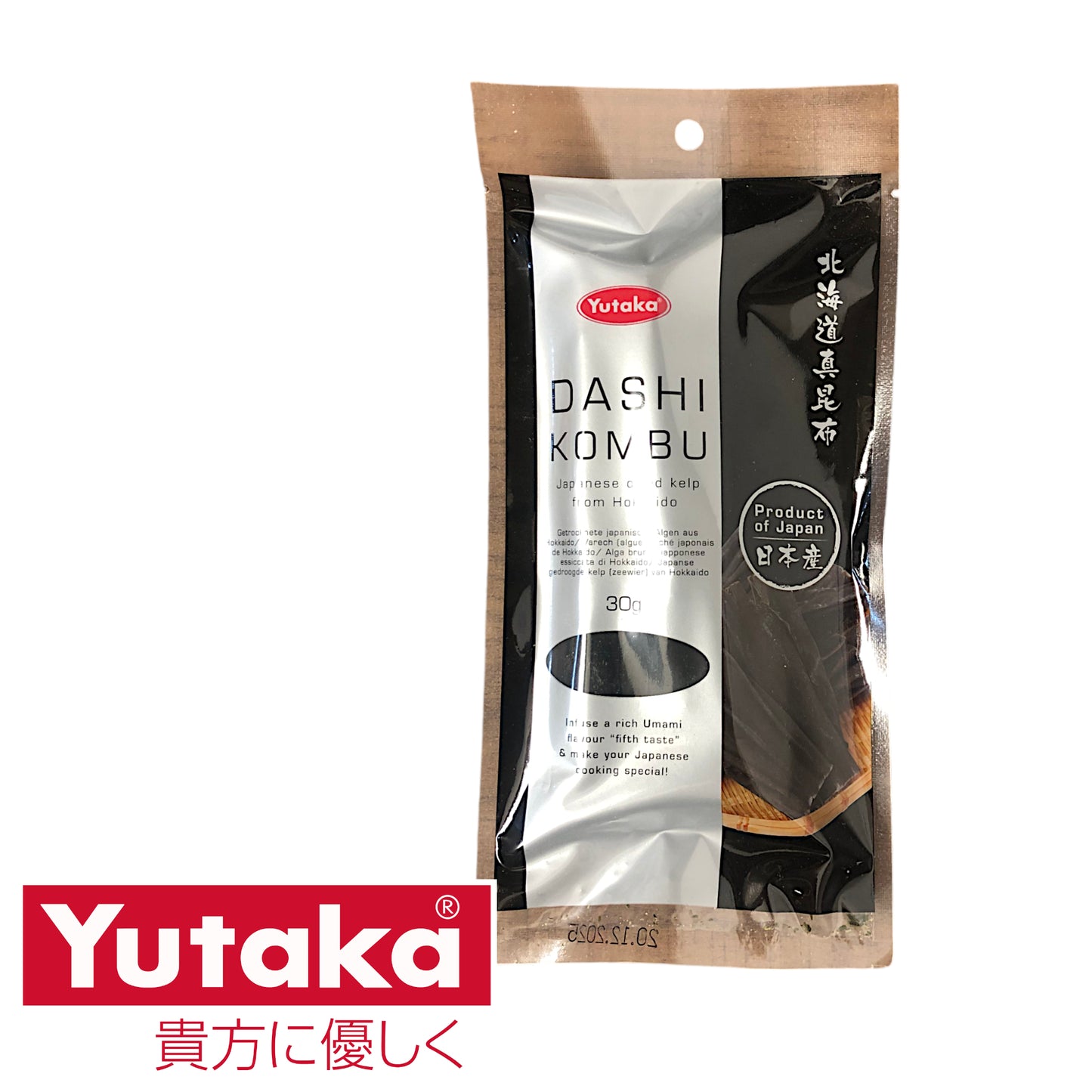 YUTAKA Dahi Kombu Japanese Dried Kelp Hokkaido -30 gr. pack