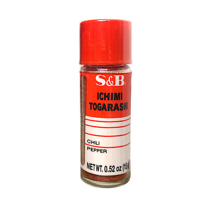 S&B Ichimi Togarashi Chili Pepper - 15 gr. jar