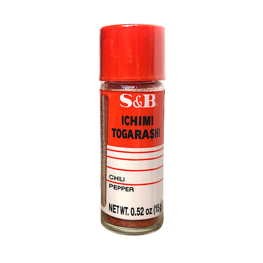 S&B Ichimi Togarashi Chili Pepper - 15 gr. jar