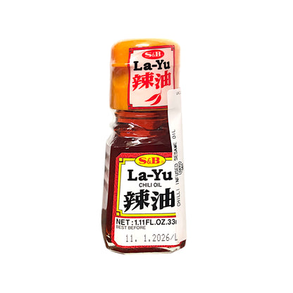 S&B La-Yu Chili Infused Rayu Sesame Oil - 33ml bottle