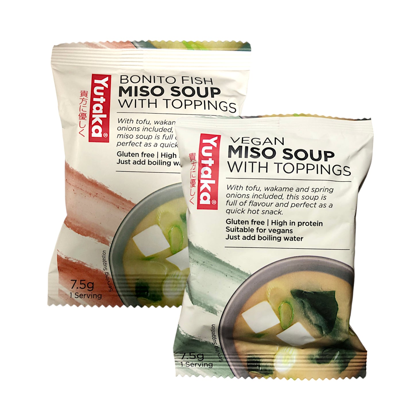 YUTAKA Miso / Bonito Fish Soup 1 Serving - 2 x 75 gr. pack