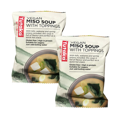 YUTAKA Miso / Bonito Fish Soup 1 Serving - 2 x 75 gr. pack