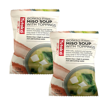 YUTAKA Miso / Bonito Fish Soup 1 Serving - 2 x 75 gr. pack