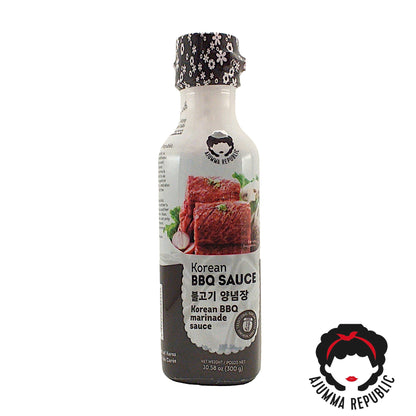 AJUMMA REPUBLIC BBQ / Gochujang / Kimchi / Fire / Japchae Sauce -  300 gr. bottle