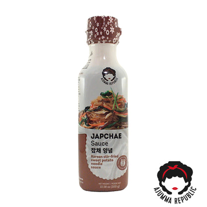 AJUMMA REPUBLIC BBQ / Gochujang / Kimchi / Fire / Japchae Sauce -  300 gr. bottle