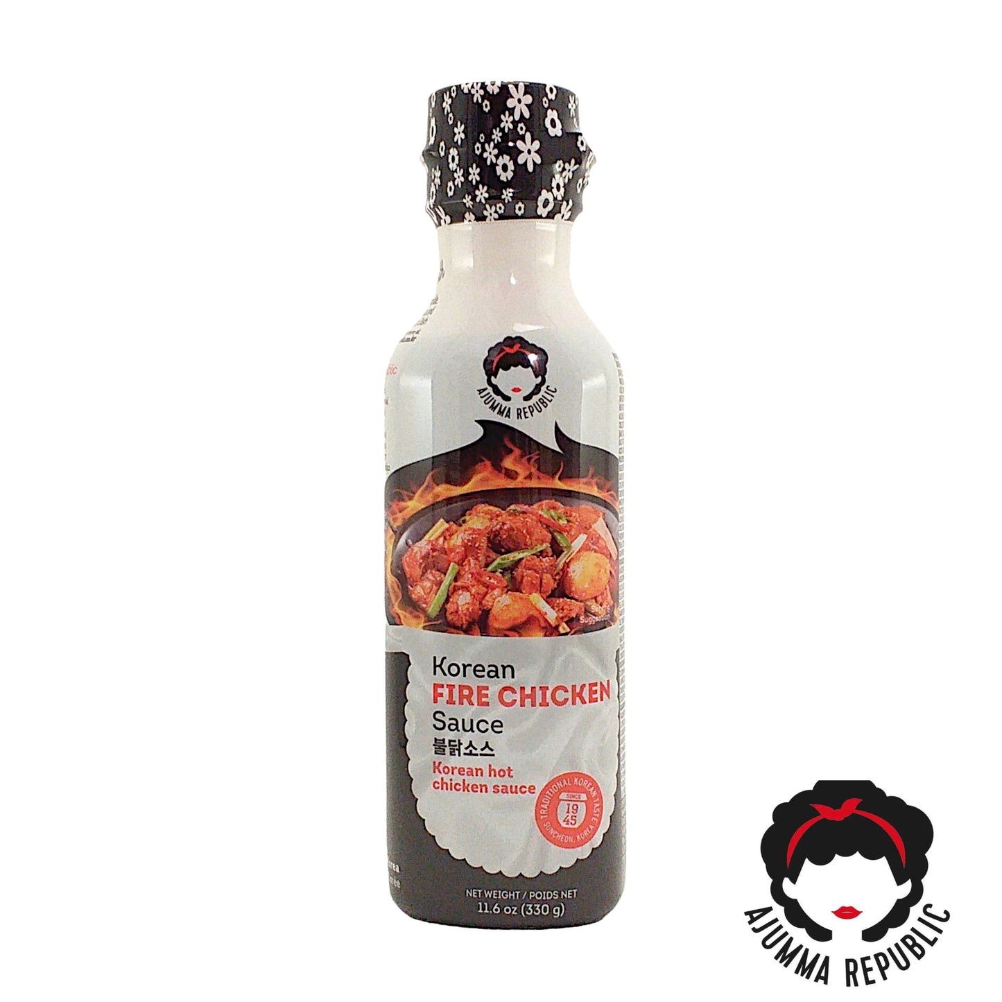 AJUMMA REPUBLIC BBQ / Gochujang / Kimchi / Fire / Japchae Sauce -  300 gr. bottle