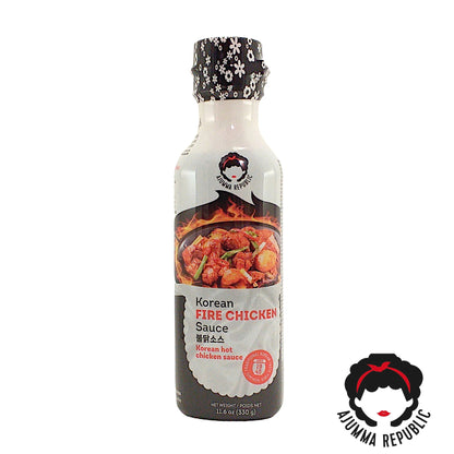 AJUMMA REPUBLIC BBQ / Gochujang / Kimchi / Fire / Japchae Sauce -  300 gr. bottle