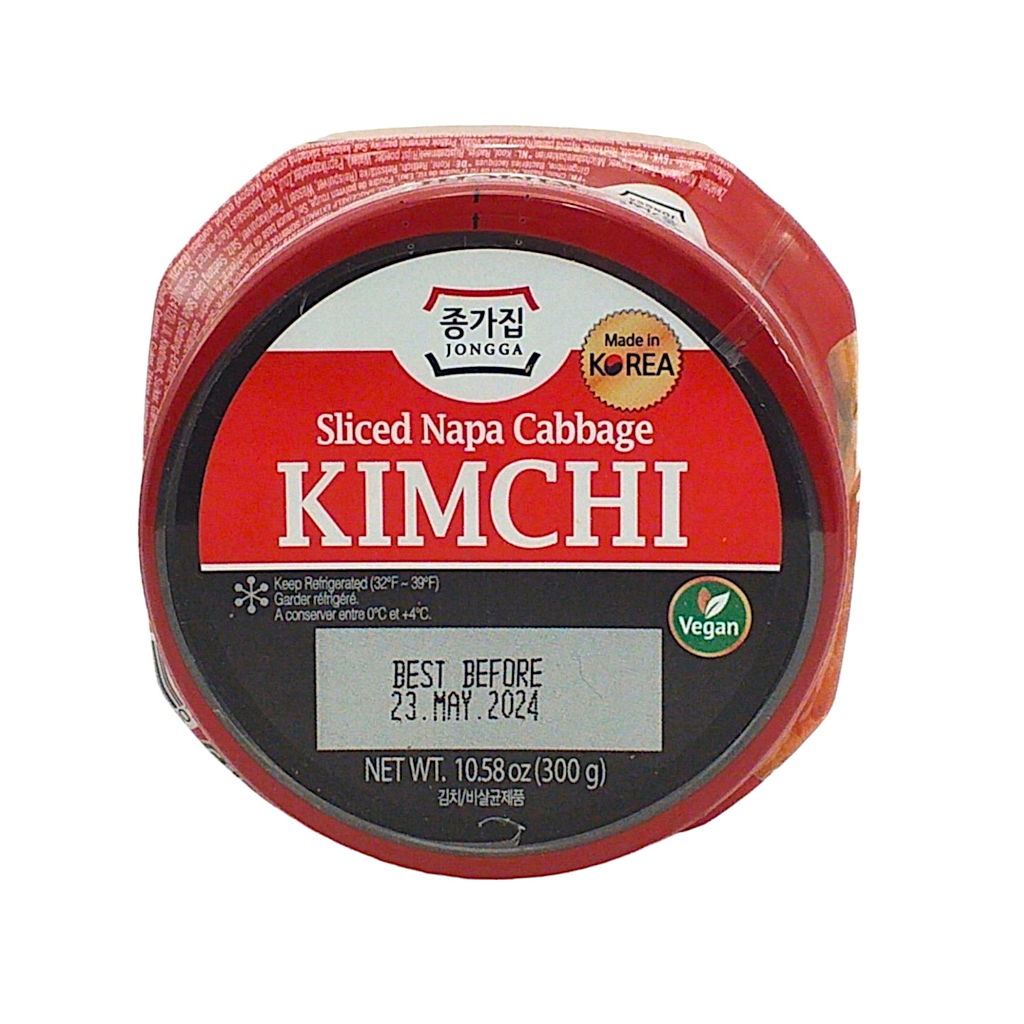 JONGGA Kimchi Classic / Vegan - 300 gr. pot