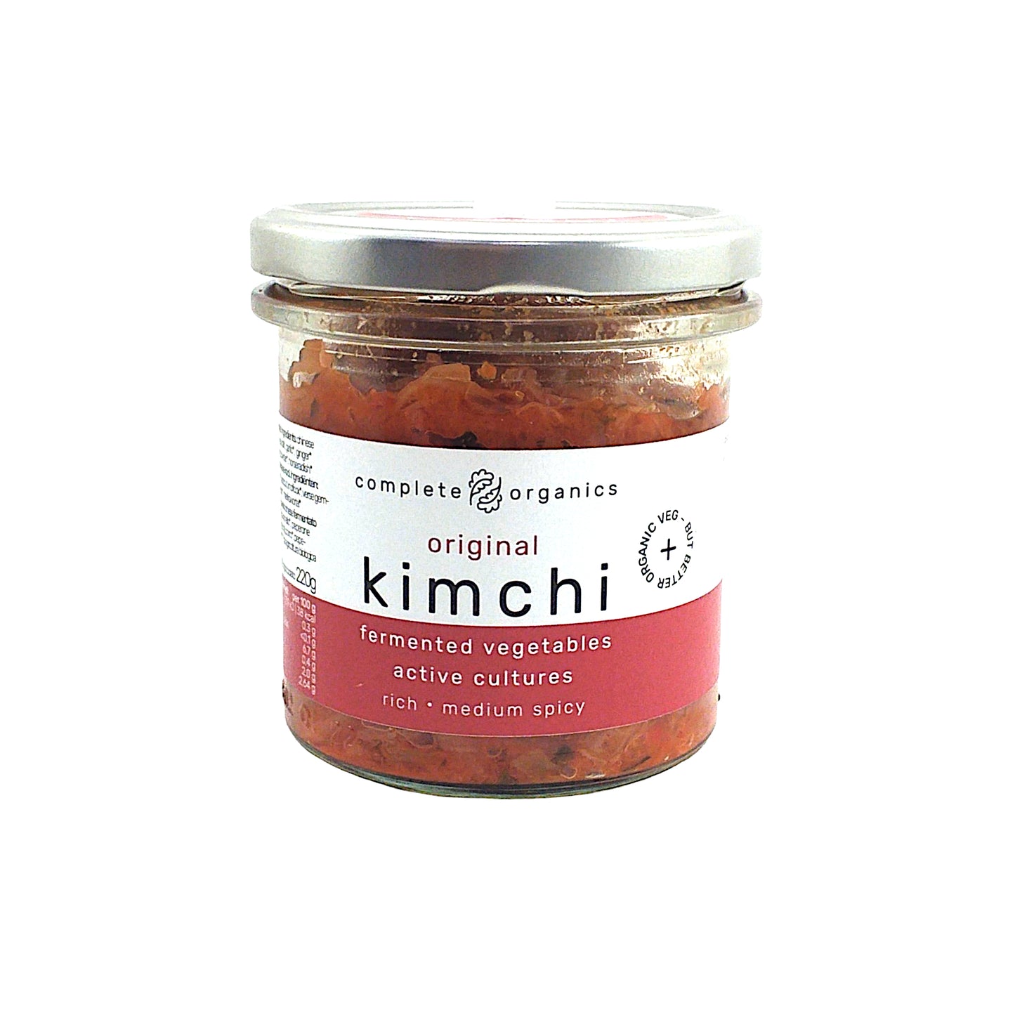 COMPLETELY ORGANICS Kimchi Mild / Original / Spicy - 220 gr. pot