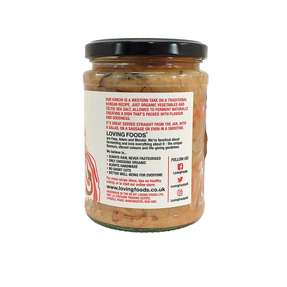 LOVING FOODS Organic Kimchi Vegan Original /  Hot'n'Smoky / Black Pepper Turmeric - 475 gr. jar