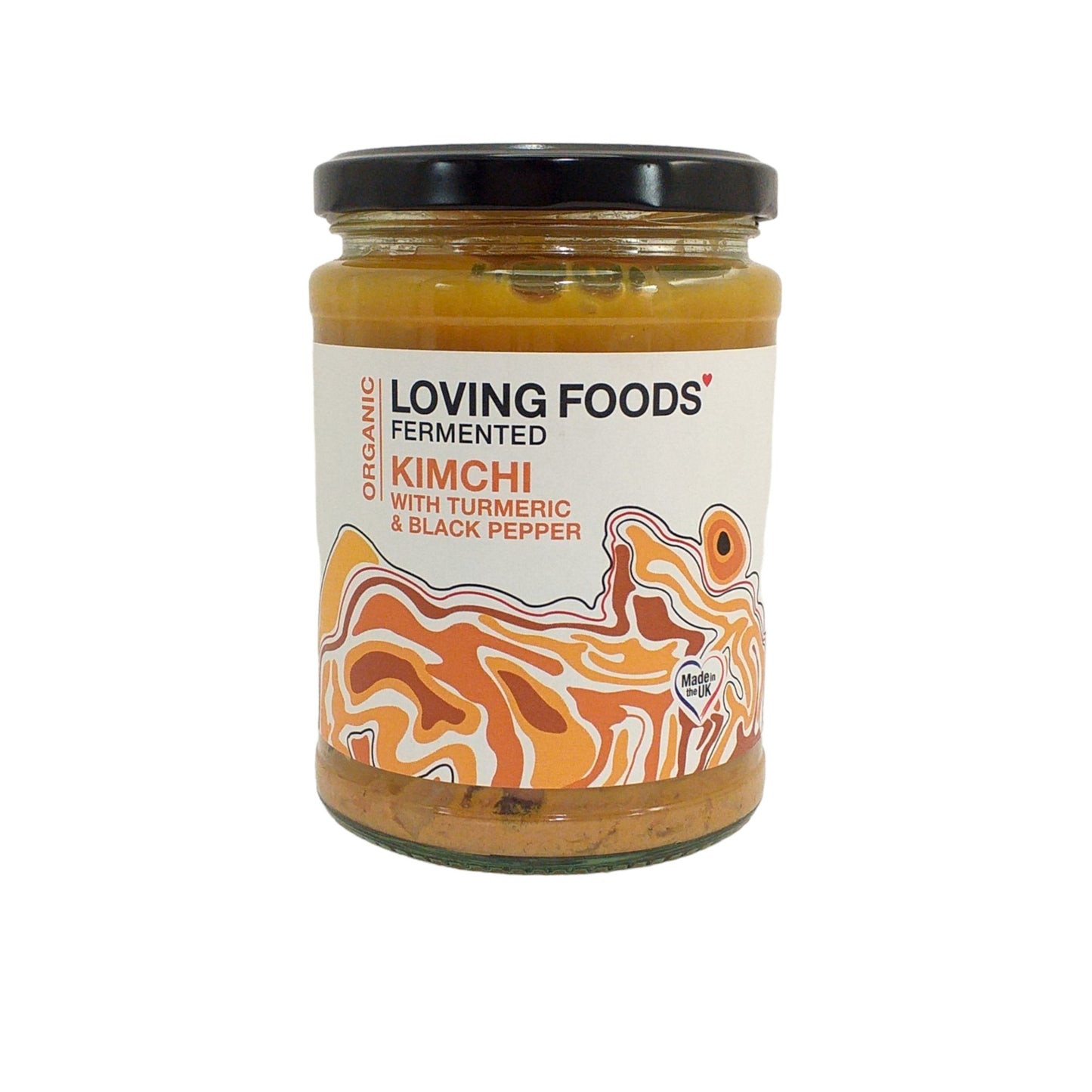 LOVING FOODS Organic Kimchi Vegan Original /  Hot'n'Smoky / Black Pepper Turmeric - 475 gr. jar