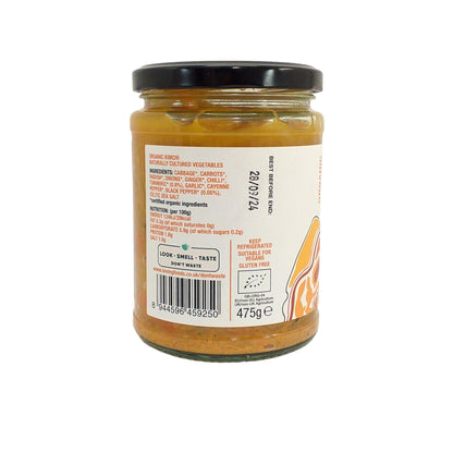 LOVING FOODS Organic Kimchi Vegan Original /  Hot'n'Smoky / Black Pepper Turmeric - 475 gr. jar