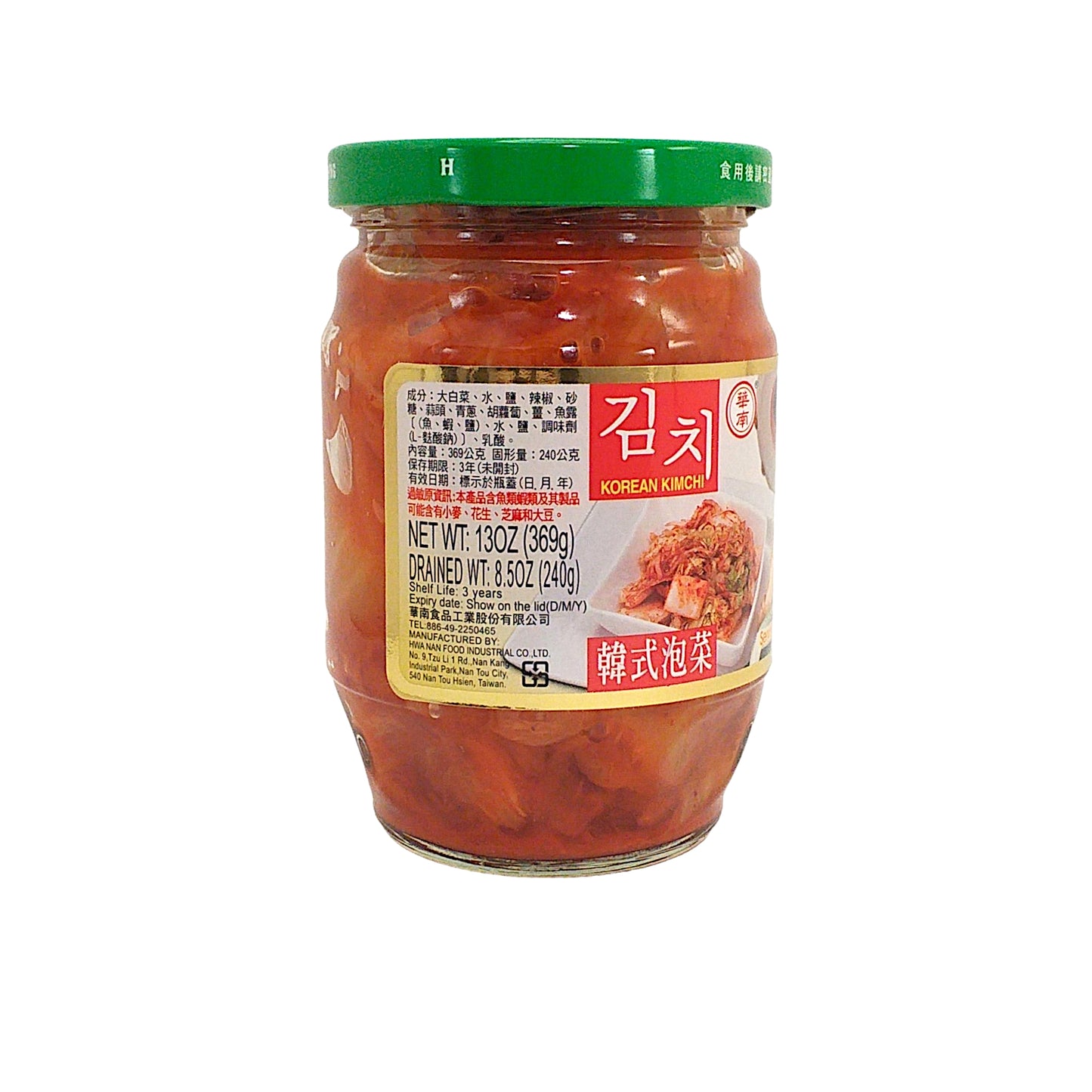 HONOR HWA NAN Kimchi - 369 gr. jar