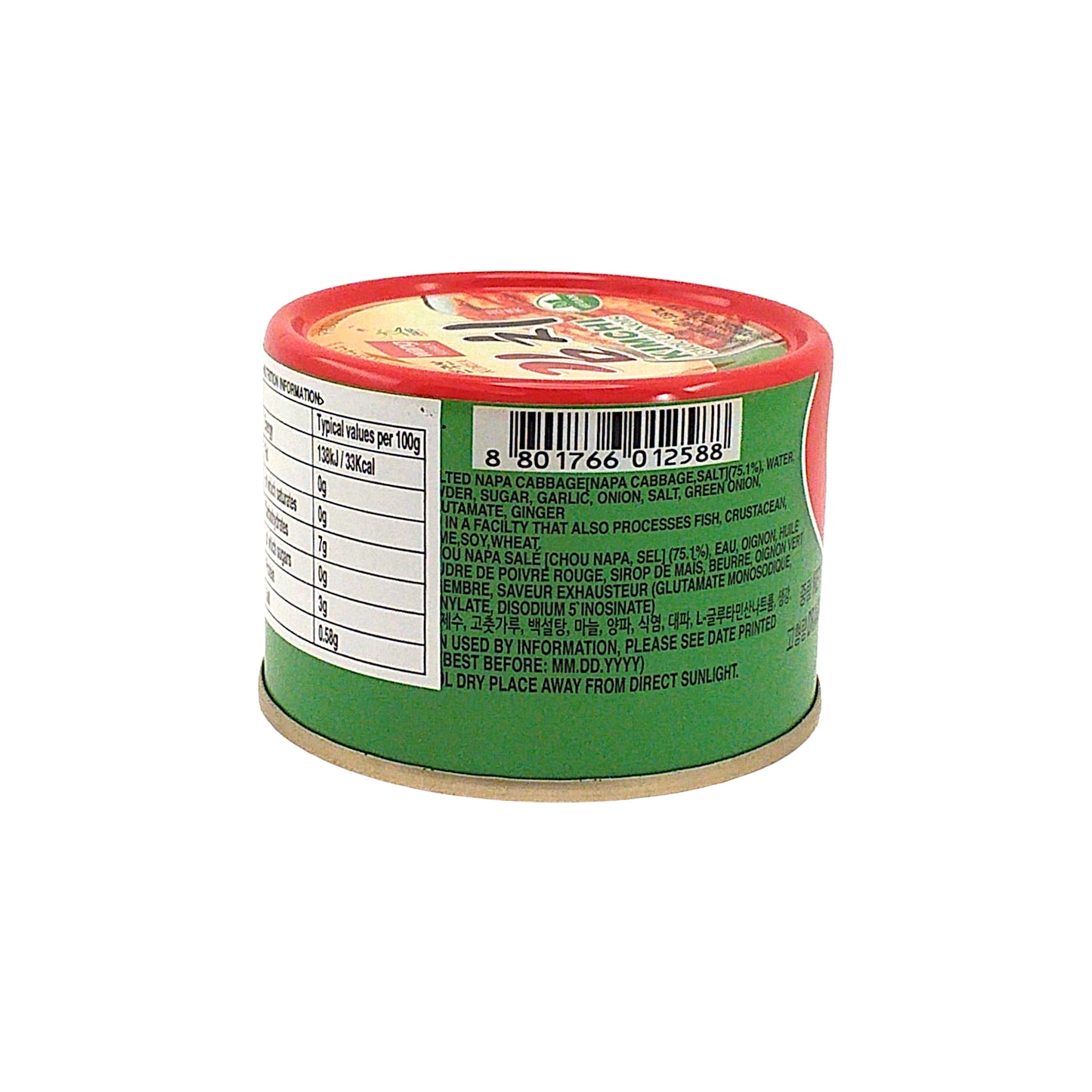 WANG KOREA Kimchi Vegan - 2 x 160 gr. tins