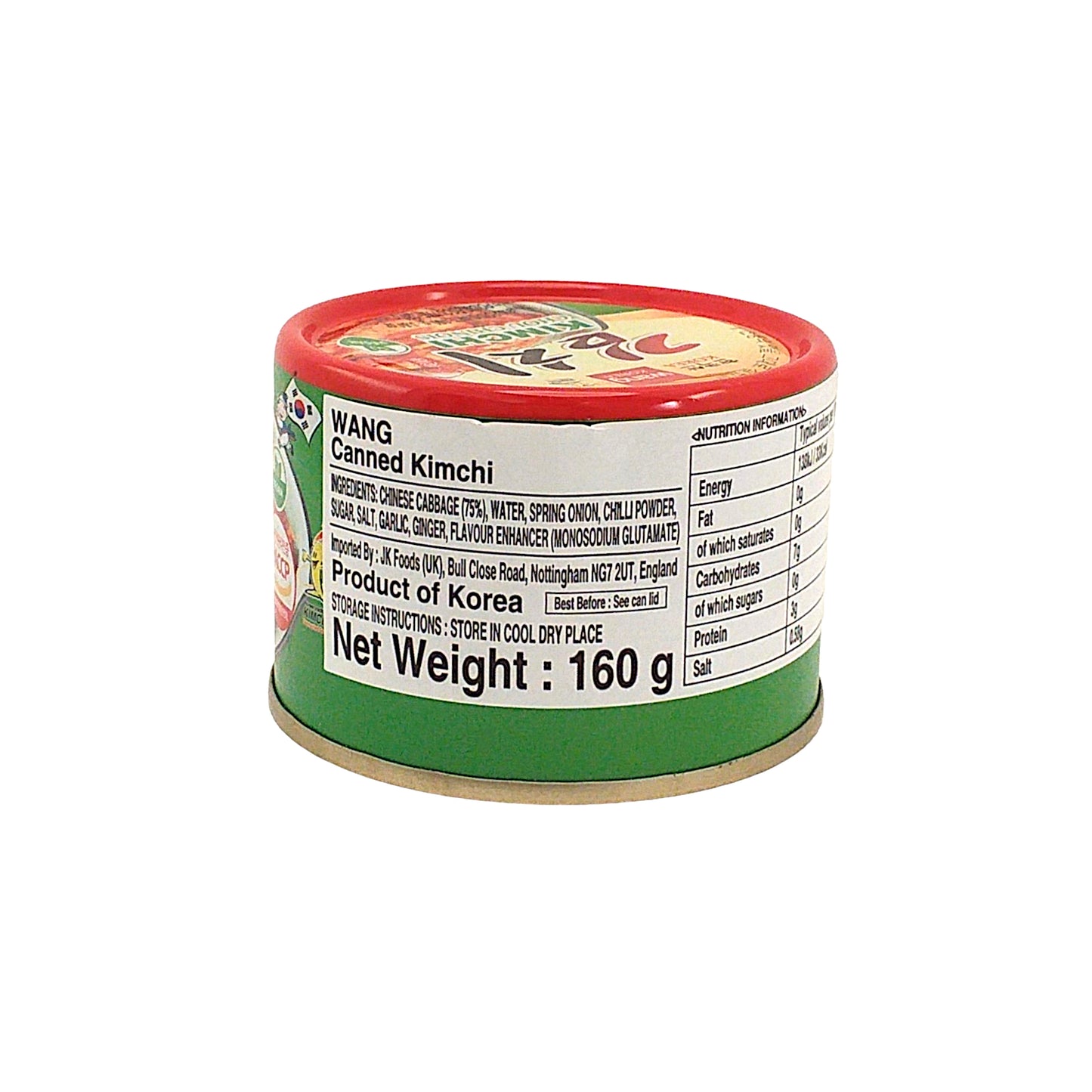 WANG KOREA Kimchi Vegan - 2 x 160 gr. tins