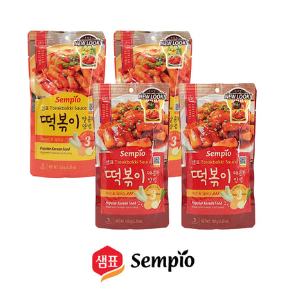 SEMPIO Tteokbokki Sauce Original / Hot & Spicy - 2 x 150 gr. packs