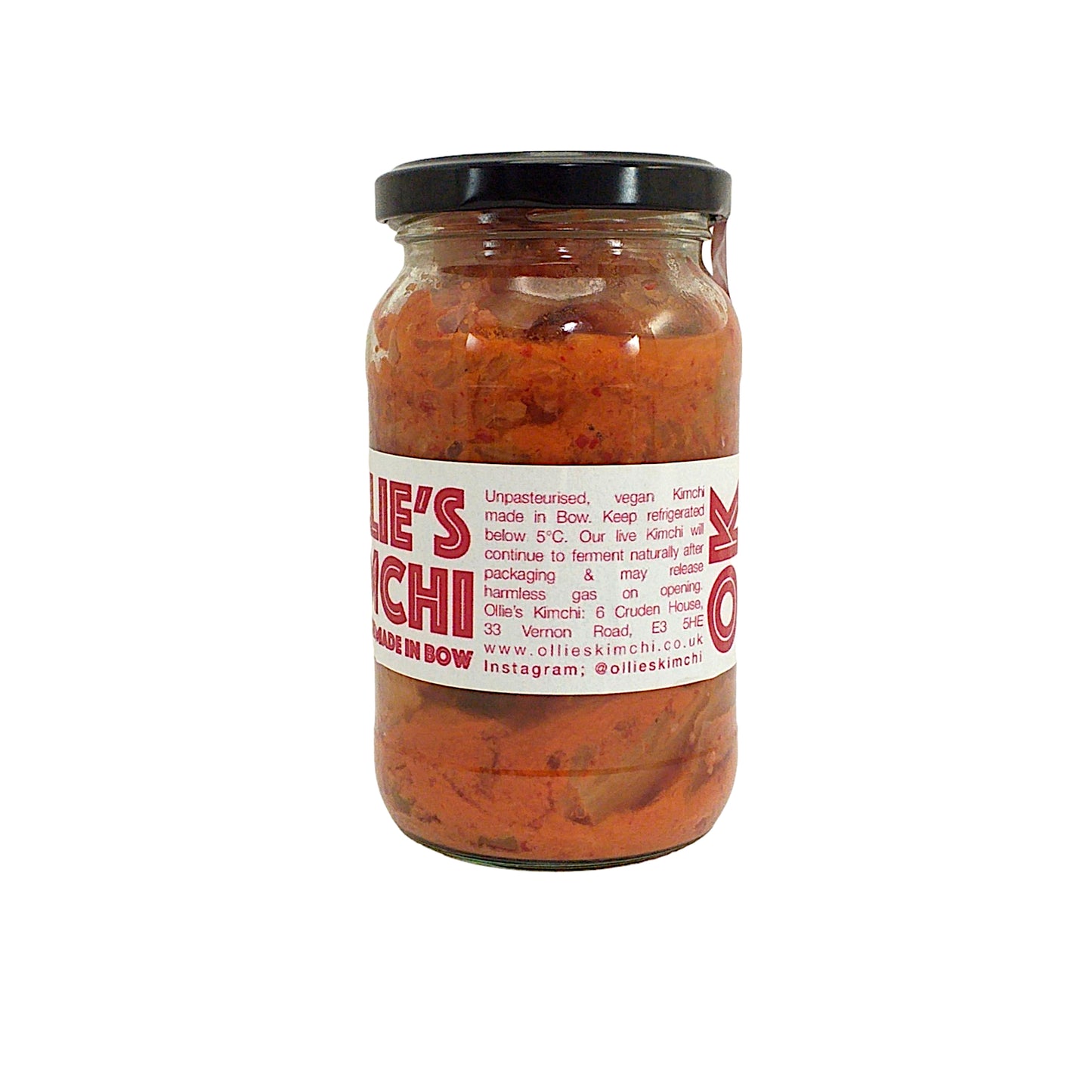 OLLIE'S Kimchi Made in Bow UK - 350 gr. jar