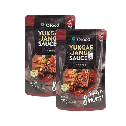 O'FOOD Yukgaejang / Kimchi Jigae Sauce - 2 x 120 gr. pack