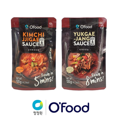 O'FOOD Yukgaejang / Kimchi Jigae Sauce - 2 x 120 gr. pack