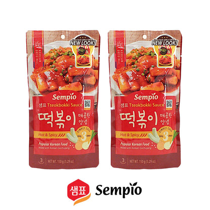 SEMPIO Tteokbokki Sauce Original / Hot & Spicy - 2 x 150 gr. packs