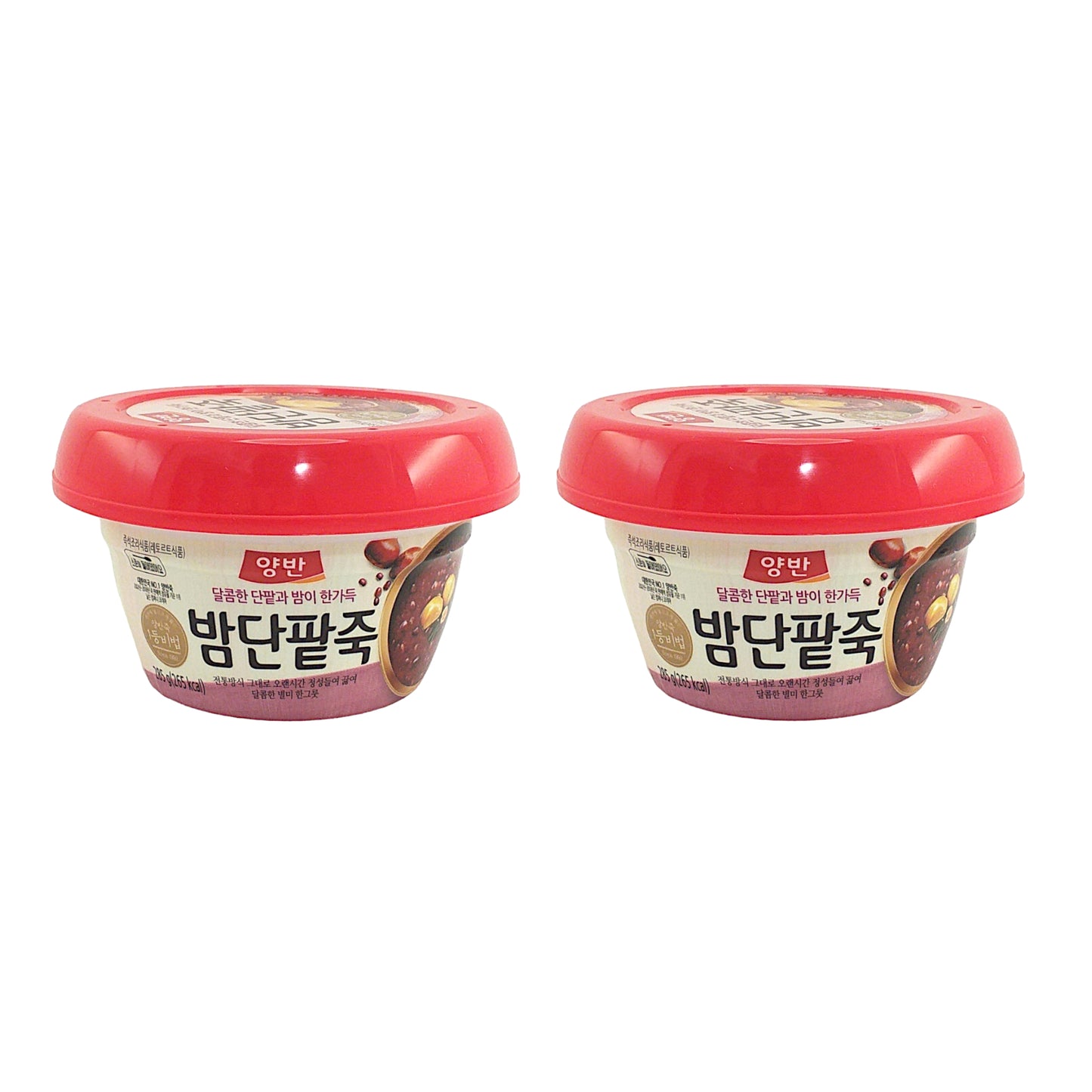 DONGWON YANGBAN Sweet Red Bean and Chestnut with Rice - 2 x 285 gr. pots