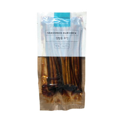 BLUE VILLE Kkakdugi Pickled Radish Half Slices / Sliced / Stripes / Burdock KOREA IMPORT - 350 gr. bag