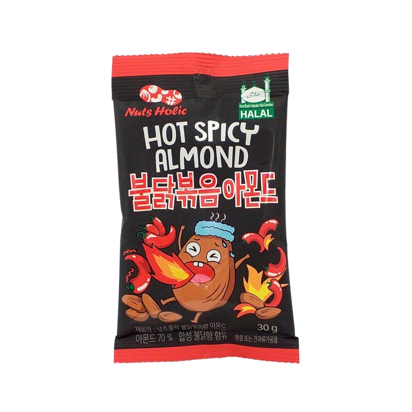 NUTS HOLIC Hot Spicy / Strawberry Almonds - 2 x 30 gr. pack