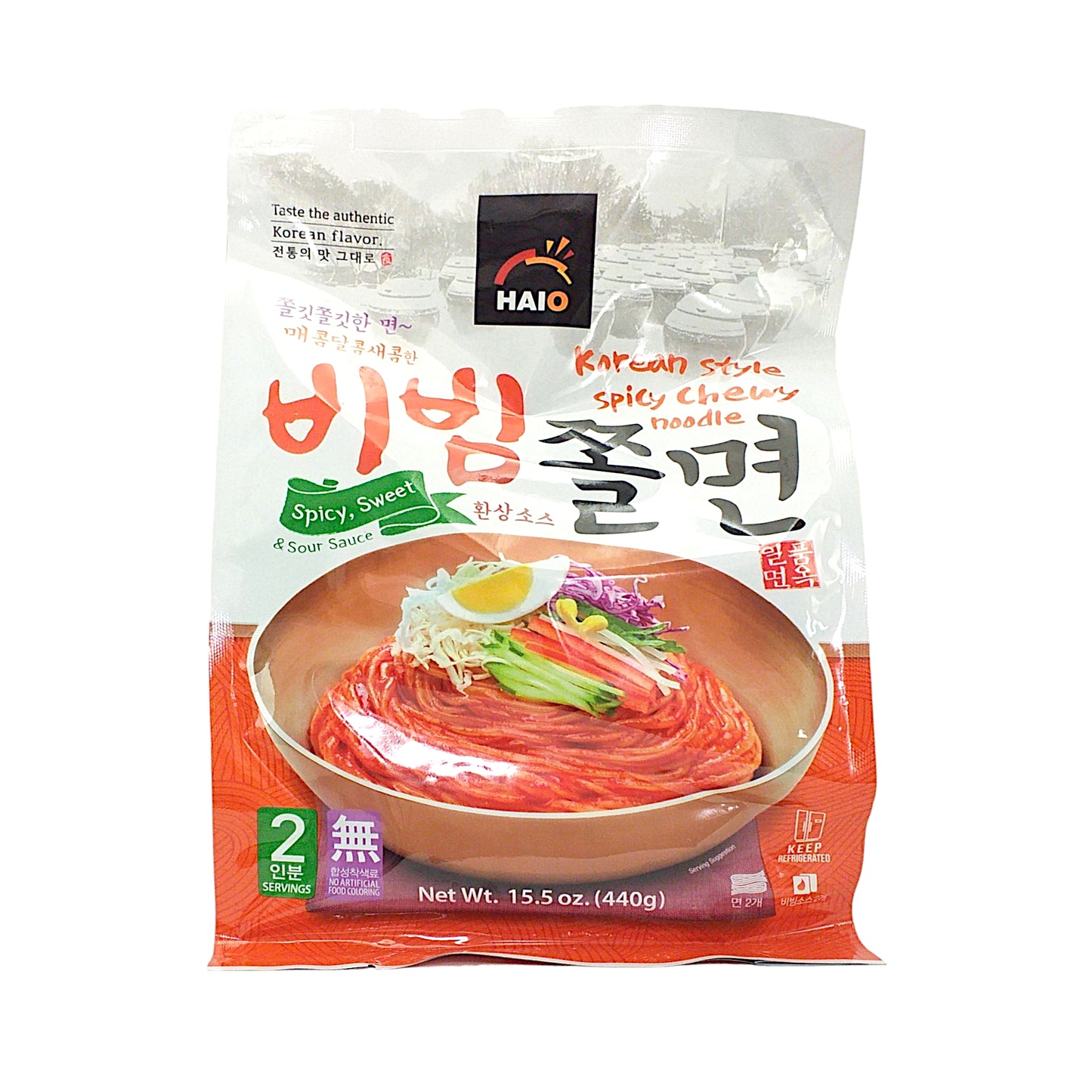 HAIO Spicy Chewy Noodles - 2 x 440 gr. packs