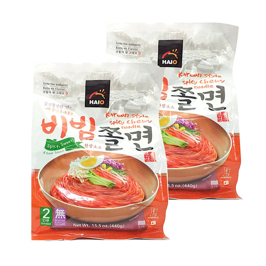 HAIO Spicy Chewy Noodles - 2 x 440 gr. packs