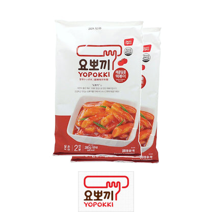 YOUNG POONG Spicy Toppoki / Spicy Rapokki / Yopokki / Jjajang - 2 x 280 gr. packs