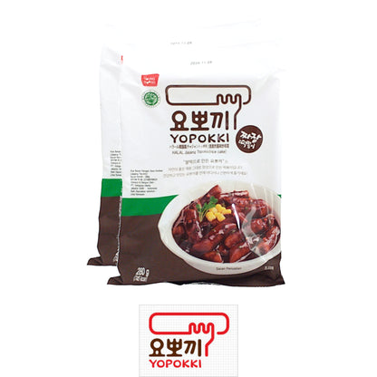 YOUNG POONG Spicy Toppoki / Spicy Rapokki / Yopokki / Jjajang - 2 x 280 gr. packs