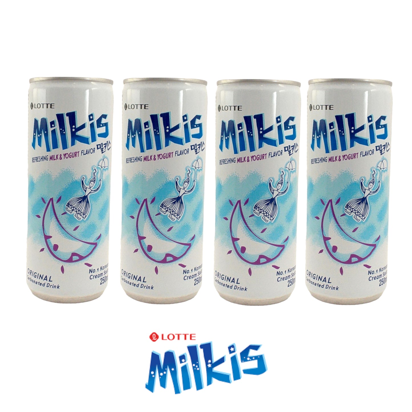 MILKIS Milk and Yogurt Soda - 2 x 250 ml can