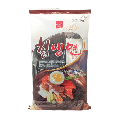 WANG KOREA Naengmyeon Buckwheat Noodles Pyeongyang / Hamheung / Hamheung Bibim / Chik  - 2 x 624 gr. pack