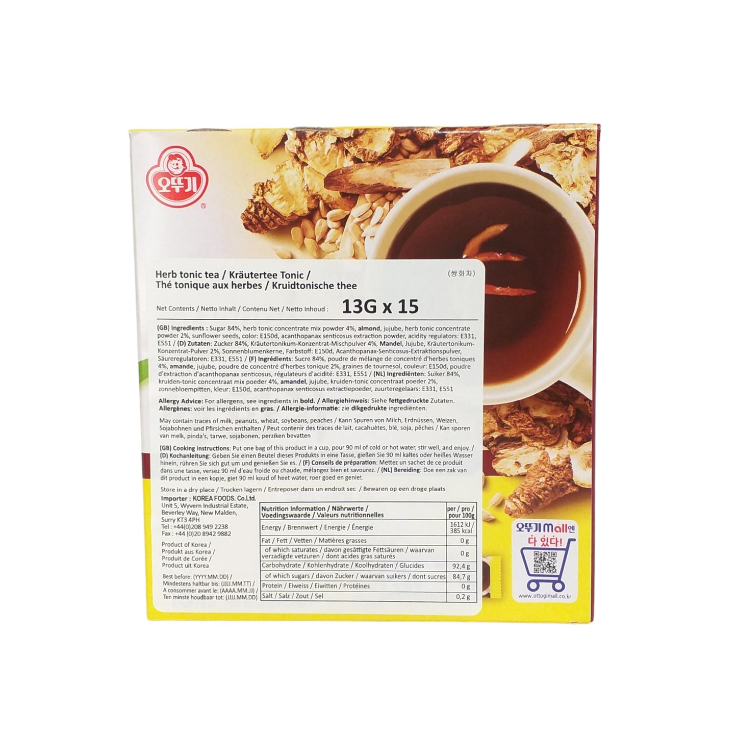 OTTOGI Herb Tonic Tea - 2 x 195 gr. packs