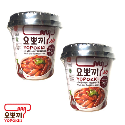 YOUNG POONG Tteokbokki Cup Original / Spicy / Sweet'n'Spicy / Garlic Teriyaki / Cheese - 2 x 140 gr. cup