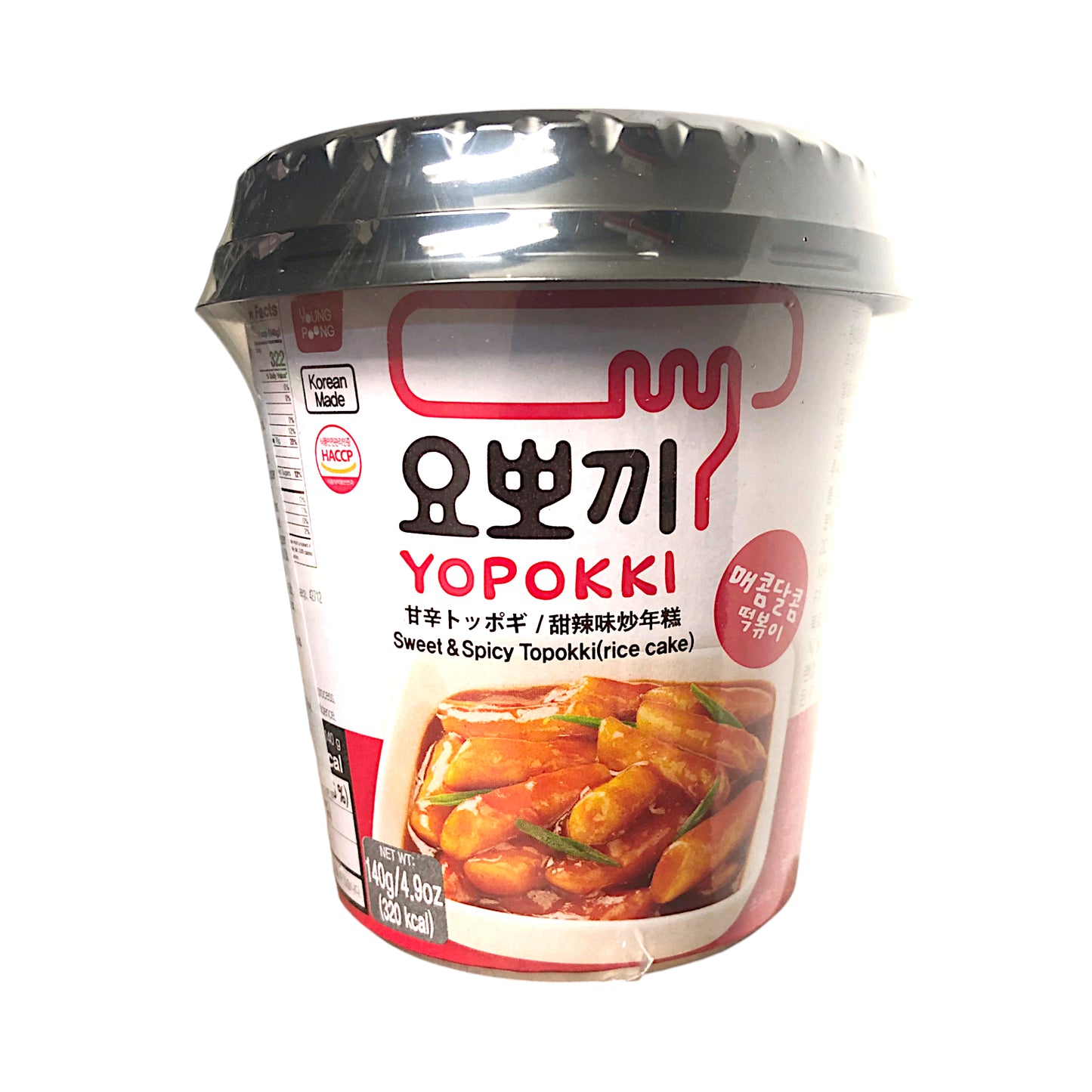 YOUNG POONG Tteokbokki Cup Original / Spicy / Sweet'n'Spicy / Garlic Teriyaki / Cheese - 2 x 140 gr. cup