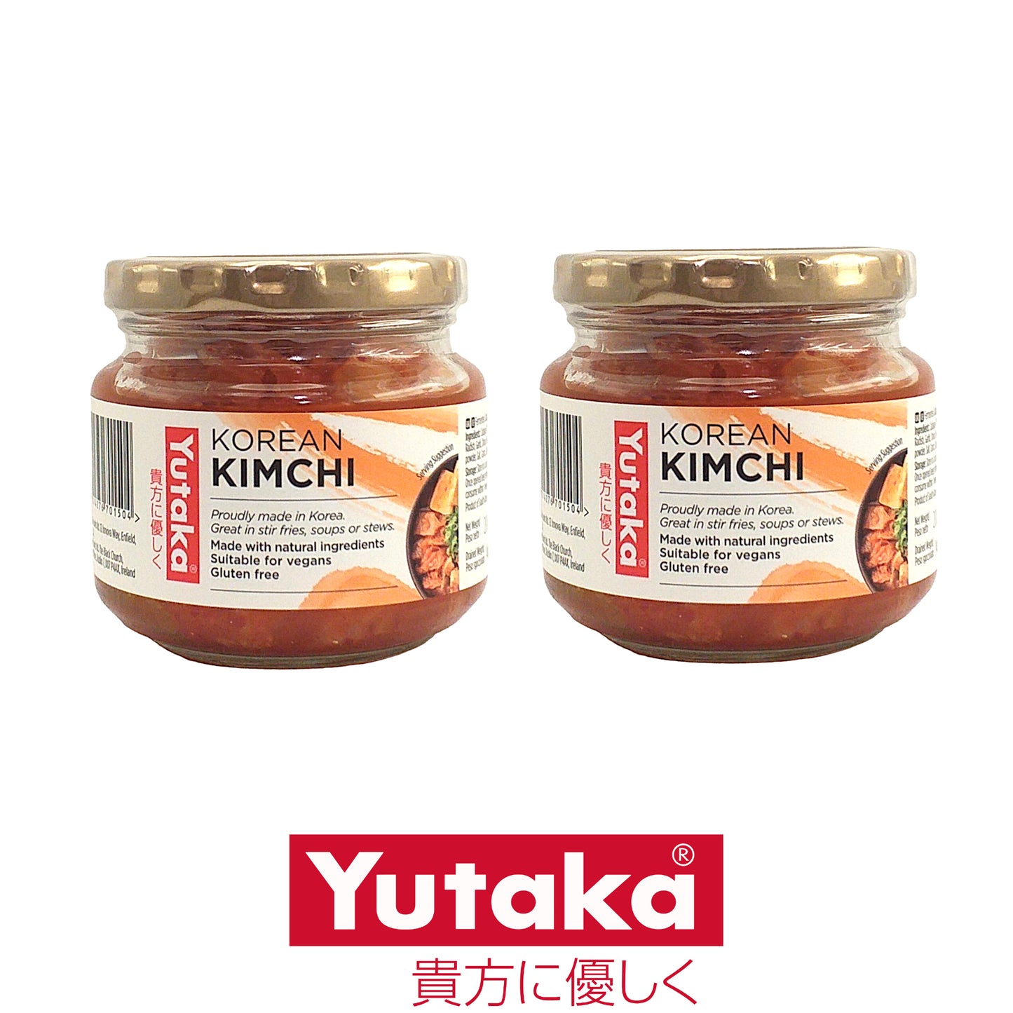 YUTAKA Kimchi Vegan - 2 x 200 gr. pots