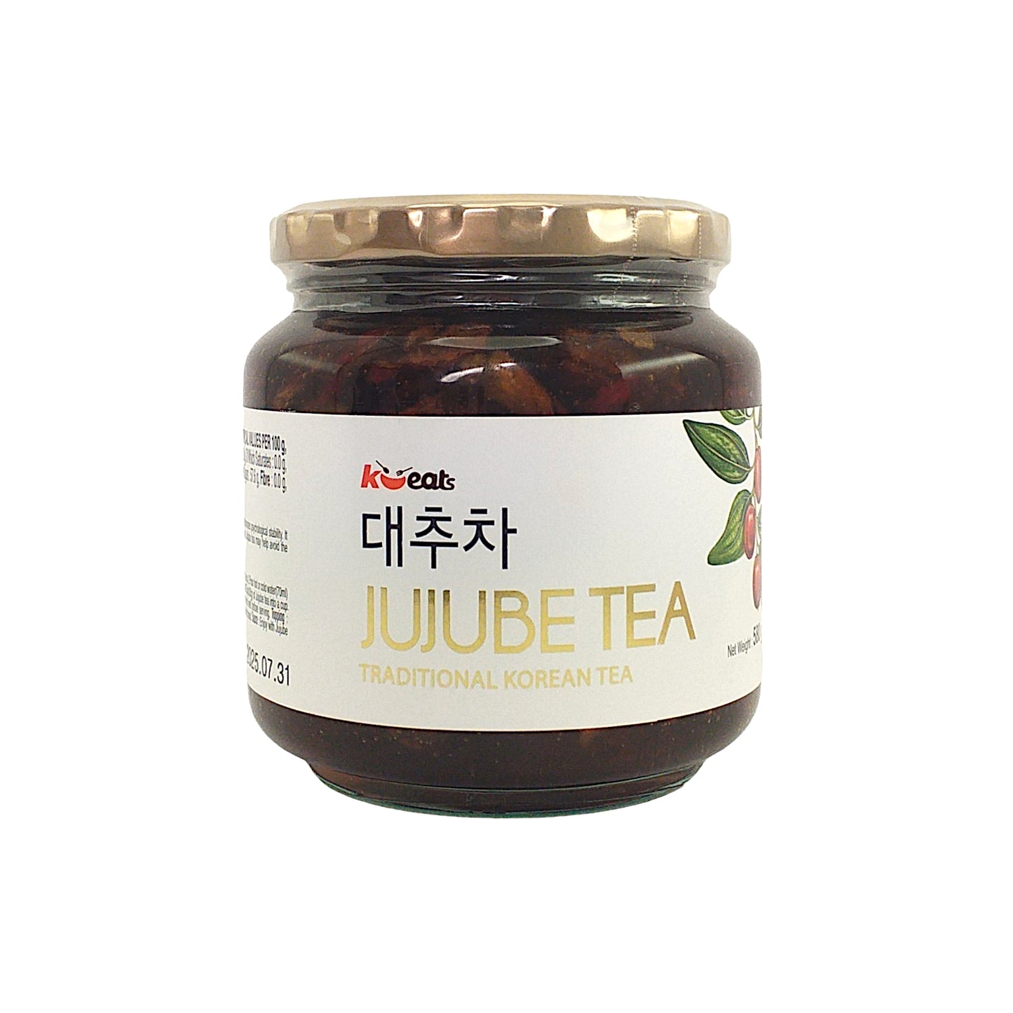 K EATS Korean Jujube Marmalade Tea in Jar - 580 gr. jar