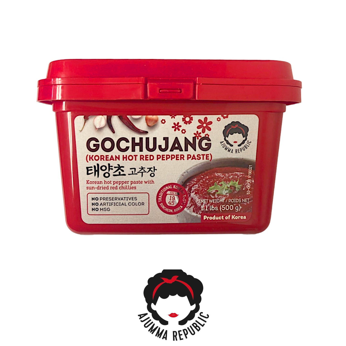 AJUMMA REPUBLIC Gochujang Paste - 500 gr. pot