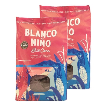 BLANCO NINO Tortilla Salted / Blue Corn - 2 x 175 gr. packs