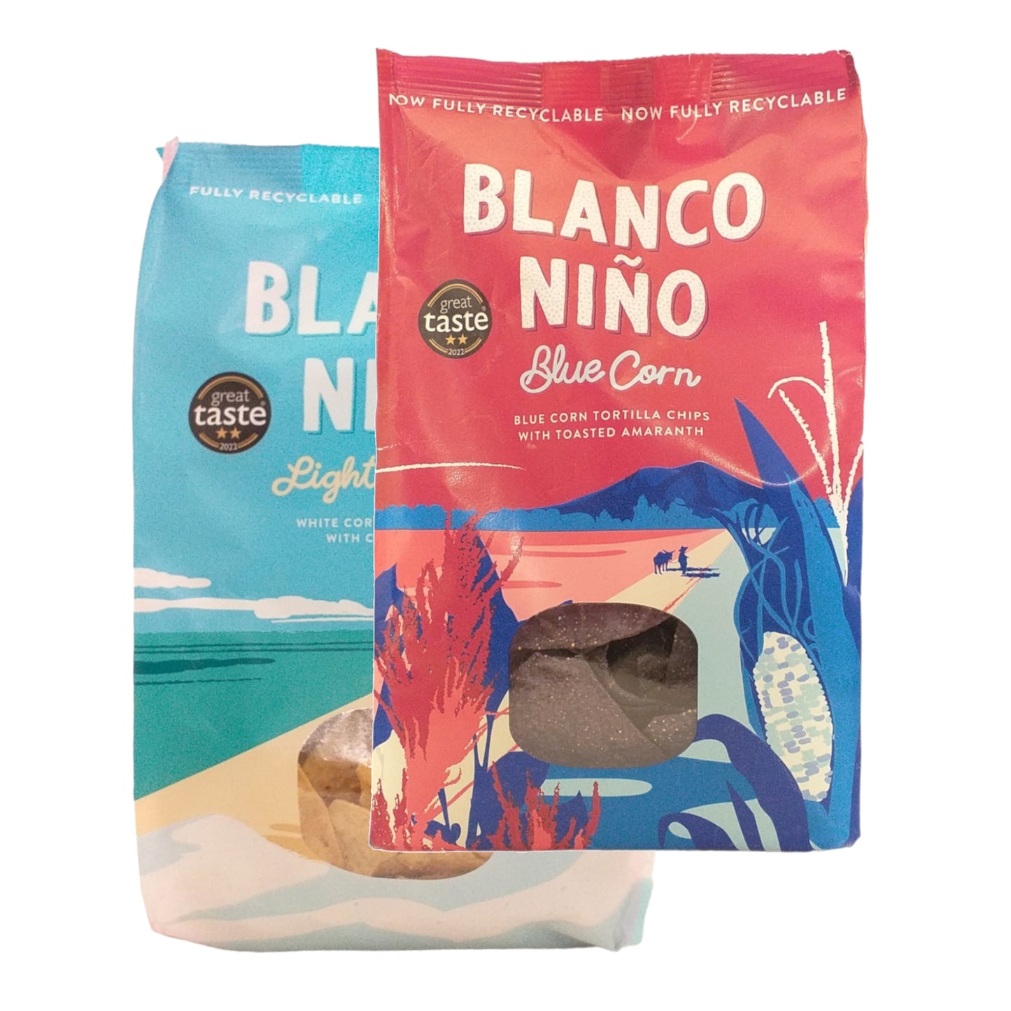 BLANCO NINO Tortilla Salted / Blue Corn - 2 x 175 gr. packs