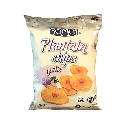 SAMAI Plantain Chips Jungle Chilli / Garlic / Lime / Salt - 10 x 75 gr. packs