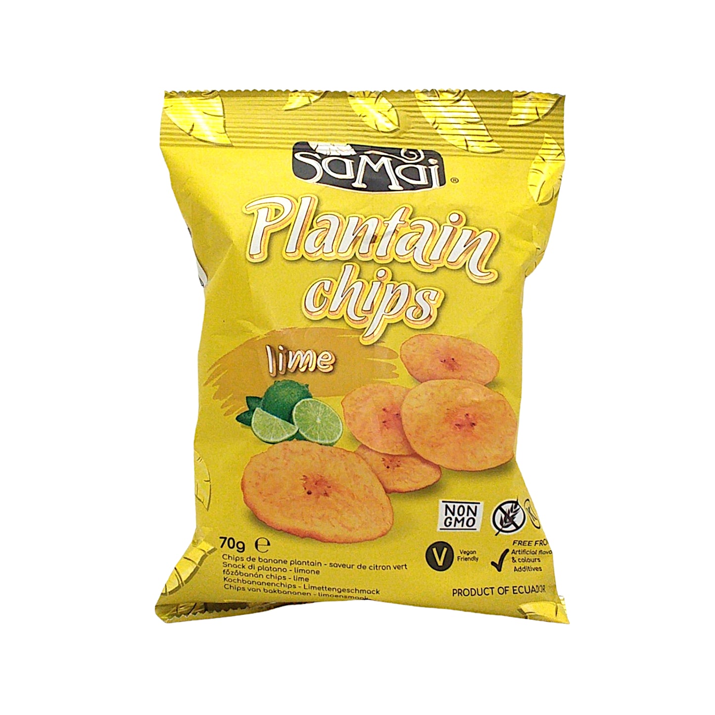 SAMAI Plantain Chips Jungle Chilli / Garlic / Lime / Salt - 10 x 75 gr. packs