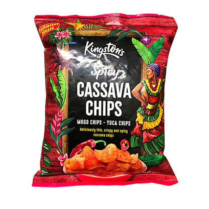 KINGSTON'S Cassava Chips Salted / Spicy- 2 x 80 gr. pack