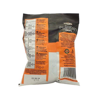 GRACE Sweet Plantain Chips Salted / Unsalted - 10 x 35 gr. packs