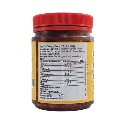 TEAN Crispy Prawn Chilli - 240 gr. jar