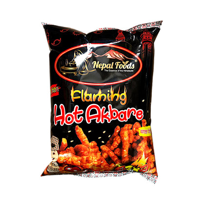 NEPAL FOODS Flaming Hot Akbare Rice Puffs - 2 x 70 gr. pack