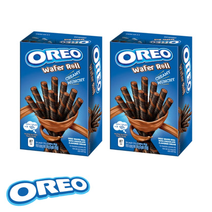 OREO Wafer Rolls Chocolate / Vanilla - 2 x 60 gr. pack