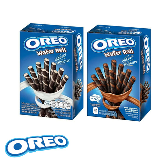 OREO Wafer Rolls Chocolate / Vanilla - 2 x 60 gr. pack